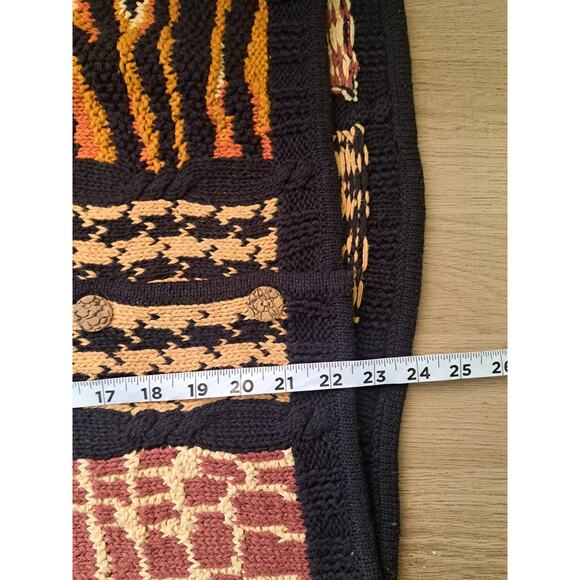 Vintage Women's Vest Ramie & Cotton Animal Print Sz M - Picture 6 of 6